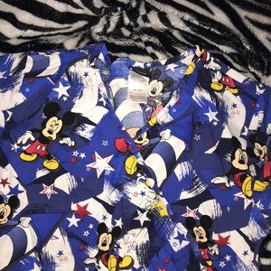 Mickey Mouse 4th of July scrub top